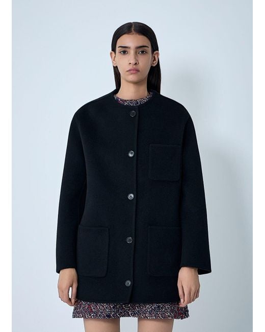 Gucci Blue Wool Coat