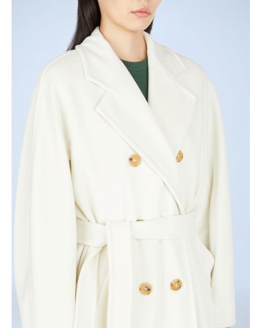 Max Mara White Madame 101801 Coat