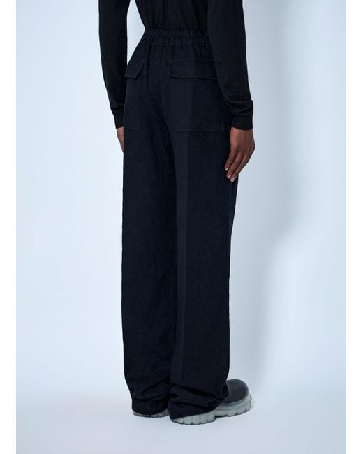 Rick Owens Blue Dietrich Drawstring Pants for men