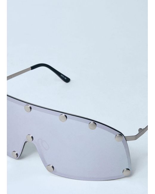 Rick Owens Blue Performa Shielding Sunglasses for men