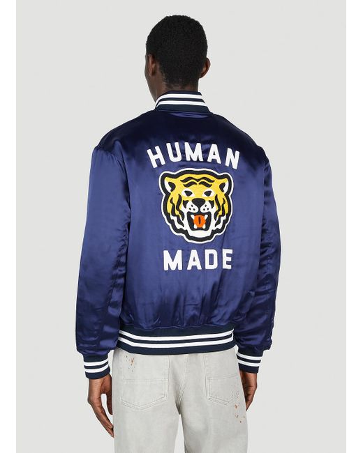 Human Made Stadium Jacket in Blue for Men | Lyst