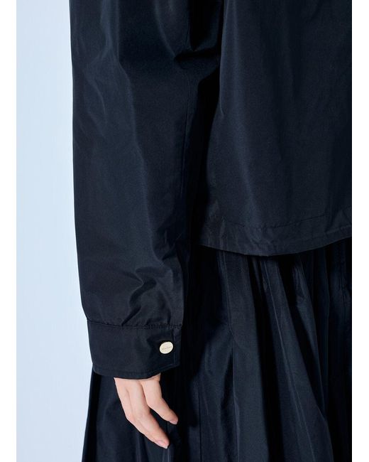 Max Mara Blue Collared Button-up Jacket
