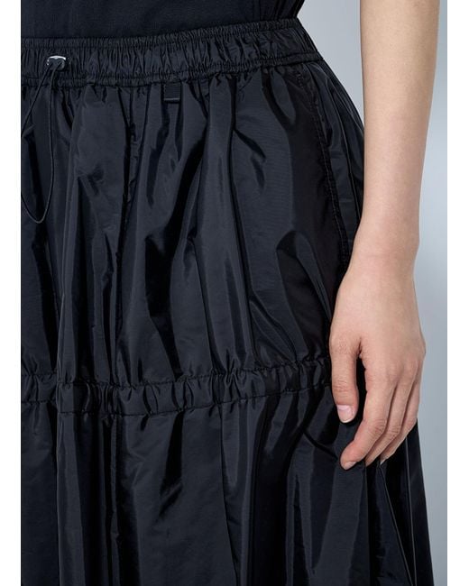 Moncler Blue Tiered Maxi Skirt