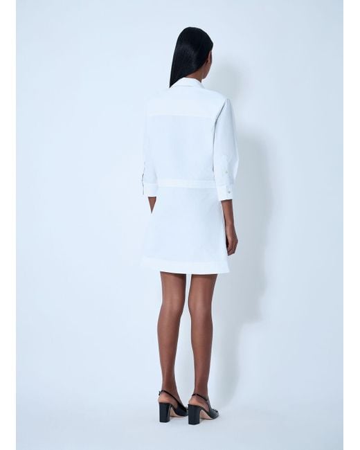 Gucci Blue Cotton Poplin Shirt With Horsebit Hardware