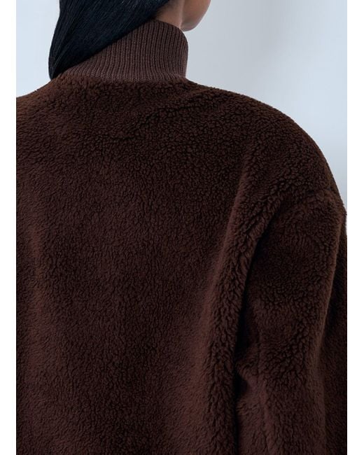 Prada Brown Fleece Jacket