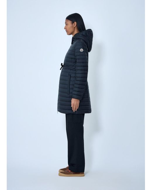 Moncler Blue Barbel Long Parka Coat