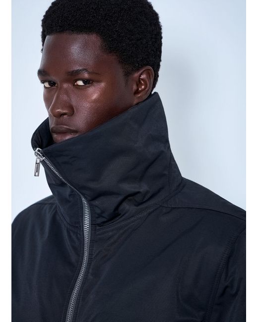 Rick Owens Blue Tower Dracuflight Bomber Jacket for men