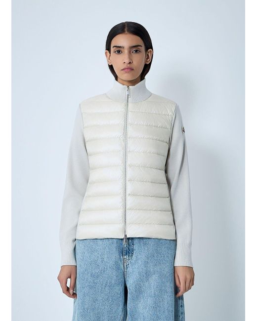 Moncler Gray Quilted Cardigan