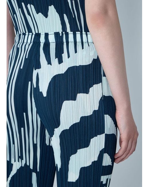 Pleats Please Issey Miyake Blue Pleated Pants