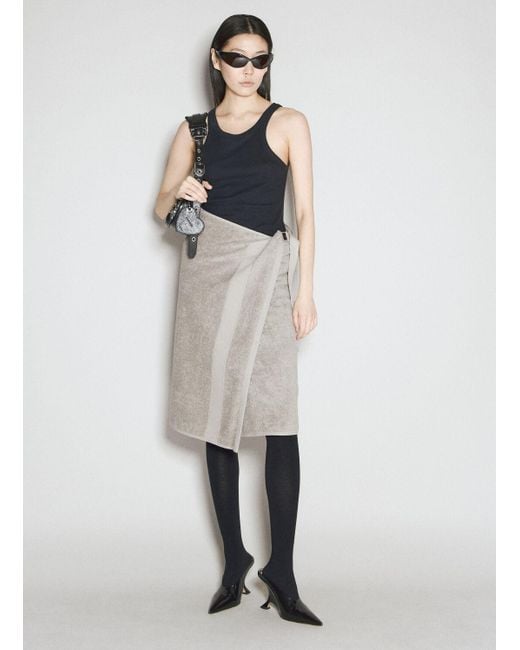 Balenciaga Natural Towel Skirt