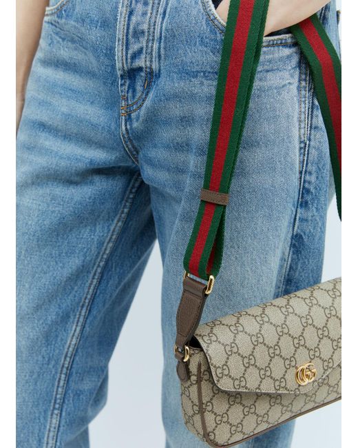 Gucci White Ophidia Mini Shoulder Bag