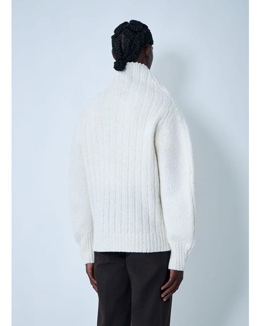 Dries Van Noten White Wool Sweater for men