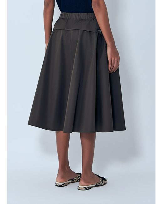 Prada Black Technical Fabric Circle Skirt
