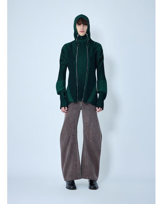 LUEDER Green Healer Knit Zip Jacket