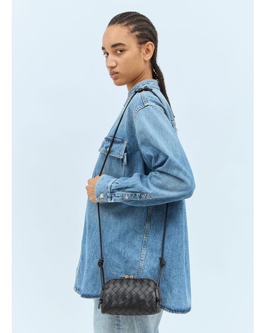 Bottega Veneta Blue Intrecciato Concert Pouch
