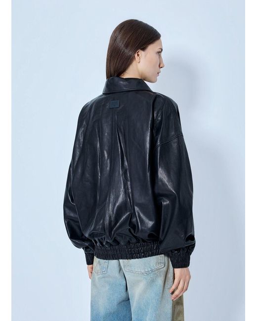 Acne Blue Leather Jacket