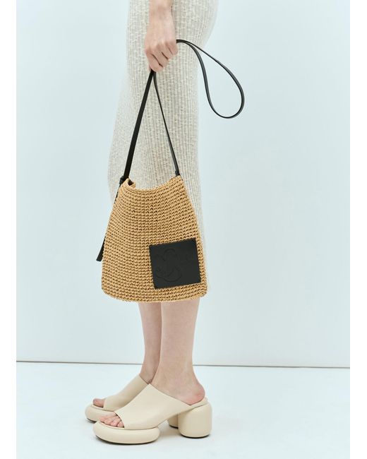 Jil Sander Natural + Crochet Crossbody Bag