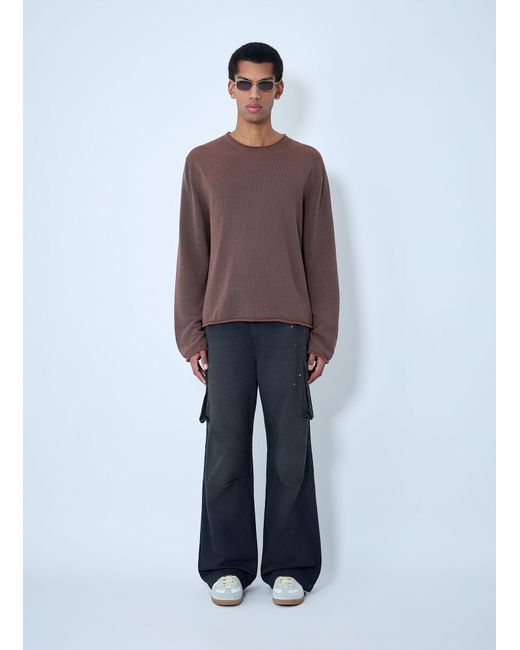 Our Legacy Brown Rigid Popover Sweater for men