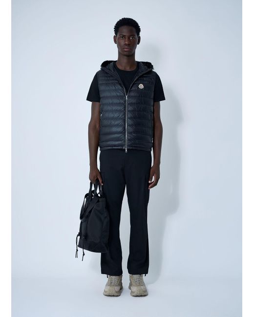 Moncler Blue Orant Hooded Vest for men