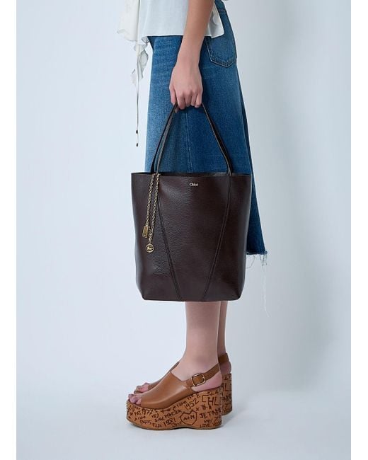 Chloé Black Small Spin Handbag