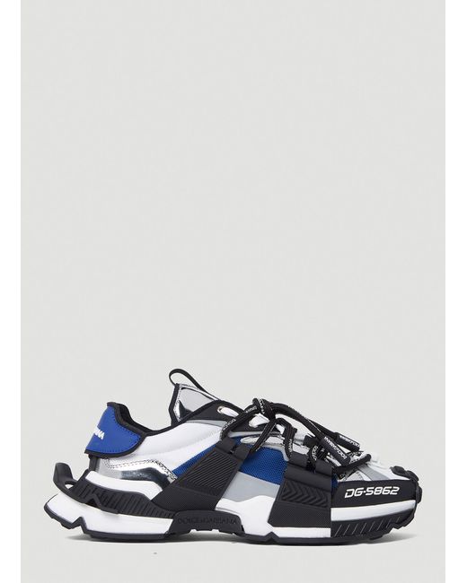 dolce and gabbana blue sneakers