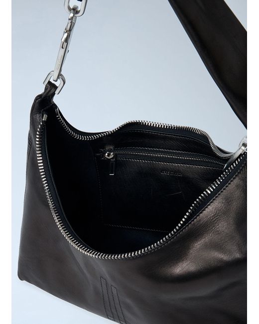 Rick Owens Black Small Gemini Shoulder Bag