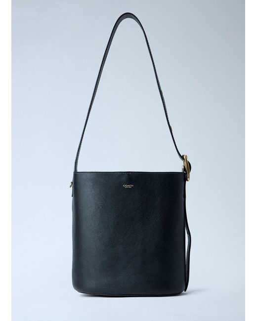 COACH Blue Bleecker Bucket Bag
