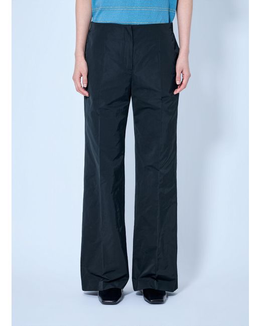 Jil Sander Blue Tailored Wide-Leg Trousers