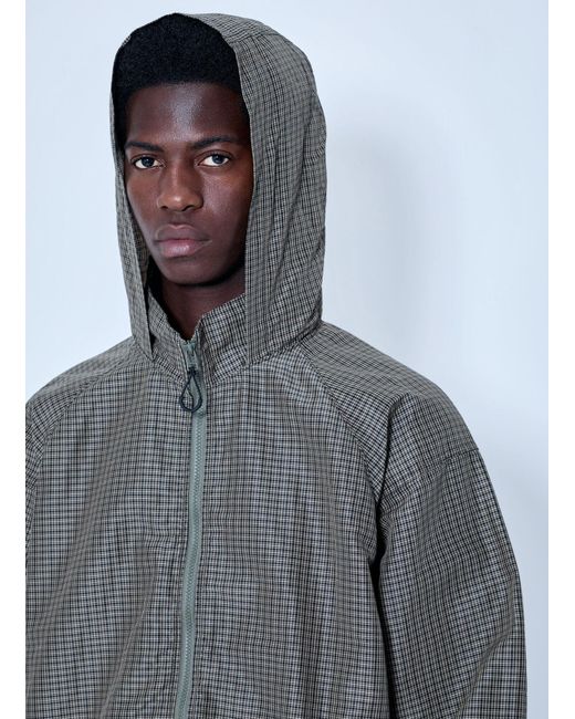 Comme des Garçons Gray Lightweight Plaid Jacket for men
