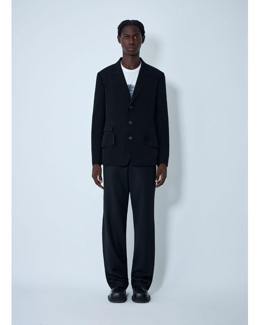 Yohji Yamamoto Blue Tuxedo Flap Jacket for men