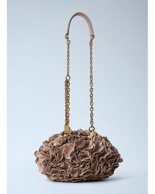 Chloé Blue Chloé Floral Appliqué Chain Bag