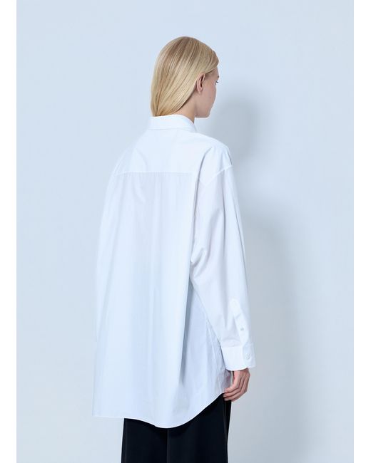 The Row White Luka Cotton Shirt