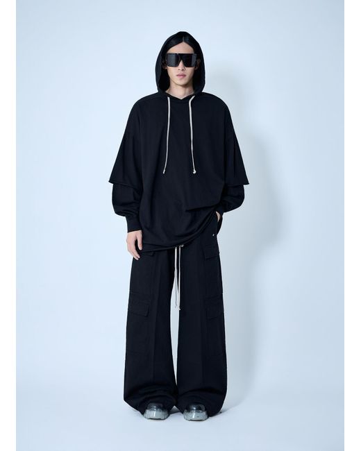 Rick Owens Blue Drkshdw Double Cargo Jumbo Belas Pants for men