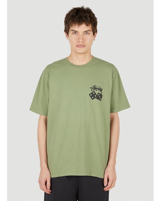 Stussy Green Dice T-shirt for men