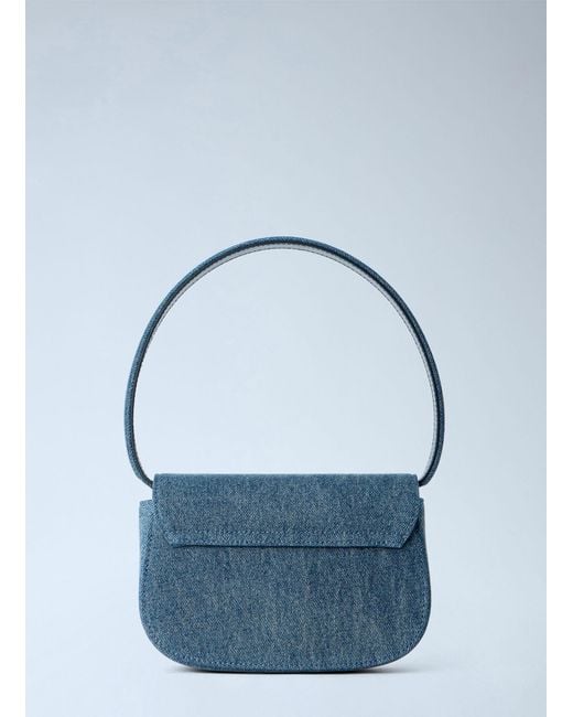 DIESEL Blue 1dr Denim Camera Bag for men
