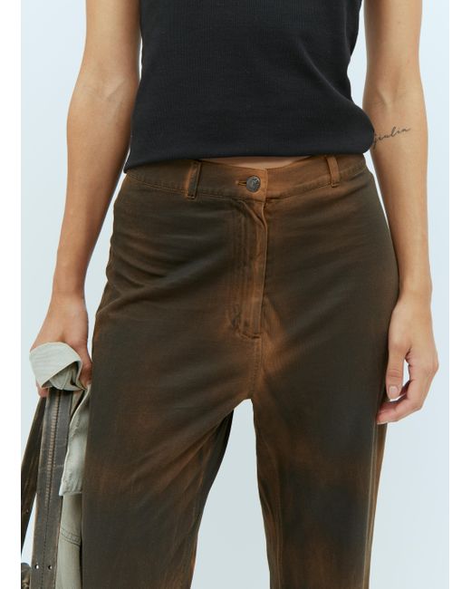 Acne Studios Bleachdye Pants in Green Lyst