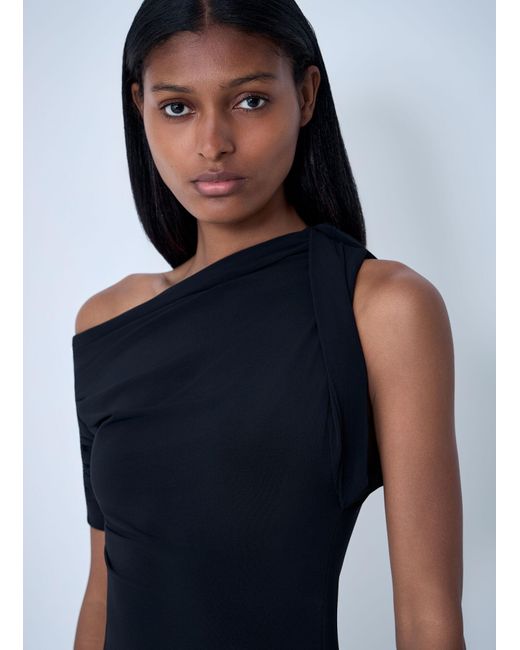 Jacquemus Blue La Mini Robe Drapeado