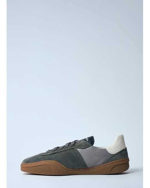 Acne Blue Leather Low-Top Sneakers for men