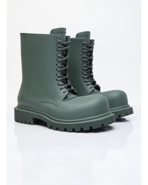 Balenciaga Green Steroid Boots for men