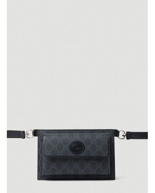 Gucci Gray Gg Supreme Belt Bag for men