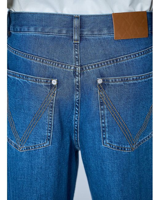 Bottega Veneta Blue Straight-Leg Denim Jeans for men