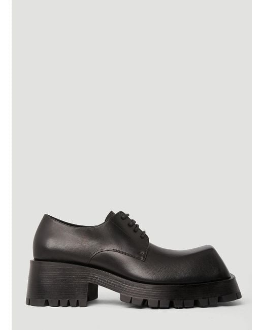 Balenciaga Black Trooper Derby Shoes for men