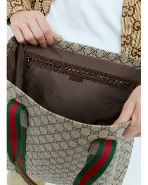 Gucci Green Gg Tender Medium Tote Bag for men