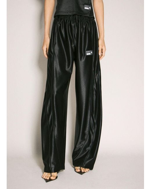 Alexander Wang Black Piping Trackpants