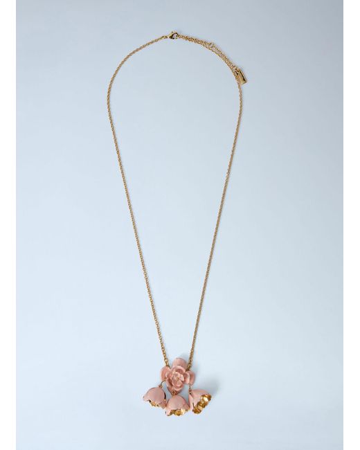 Chloé Blue Chloé Floral Pendant Necklace