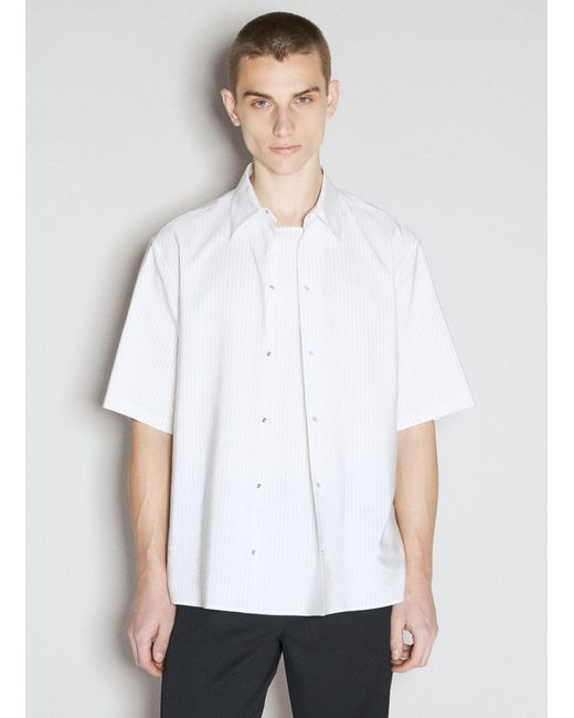 Lanvin White Folded Short-sleeve Shirt for men