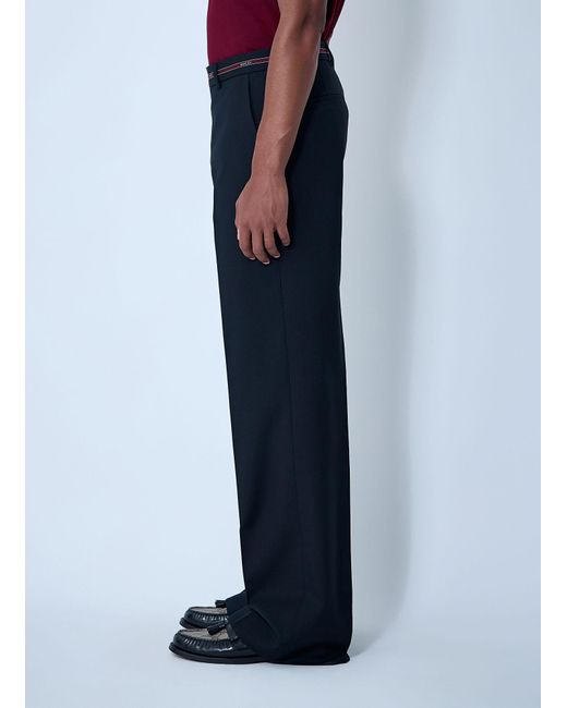 Gucci Blue Tailored Wool Pants for men
