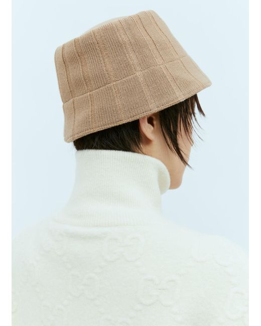 Gucci Natural Woll Bucket Hat