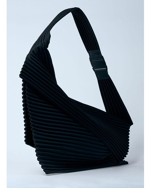 Homme Plissé Issey Miyake Gray Overlap Shoulder Bag for men