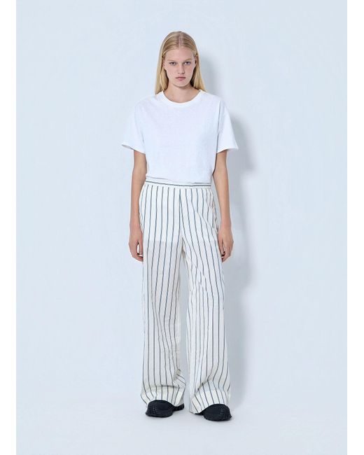 Moncler Blue Striped Trousers